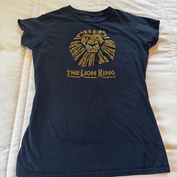 Disney Other - The Lion King The Broadway Musical Crystal Embellished Disney kid’s Shirt Sz S